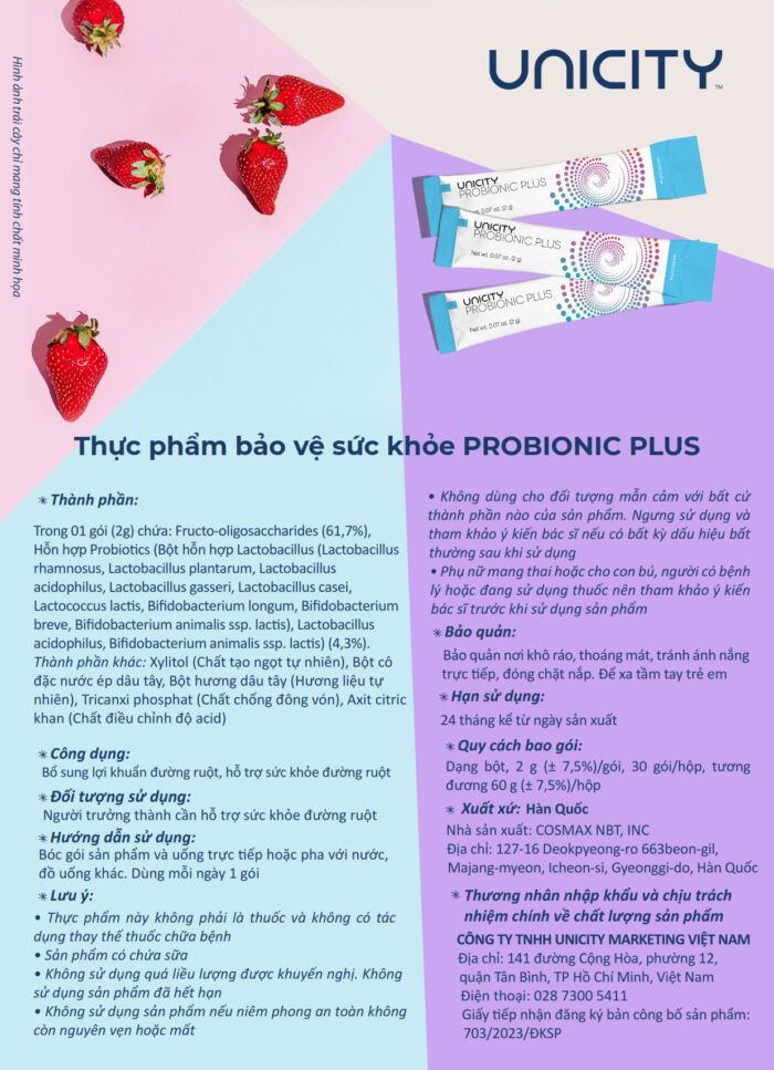 Bột lợi khuẩn Probionic Plus - Hình ảnh 2